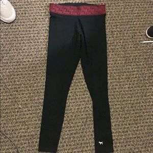 VS black yoga pant red band